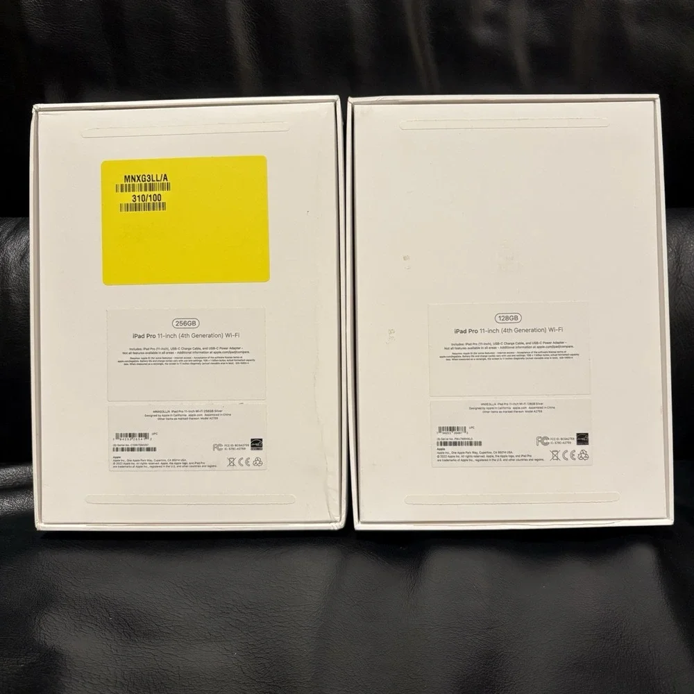 Lot‎ Of 2 Empty Box For Apple iPad Pro 11-inch 4th Gen 128GB Silver Model A2759